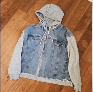 Hoodie Jean Jacket